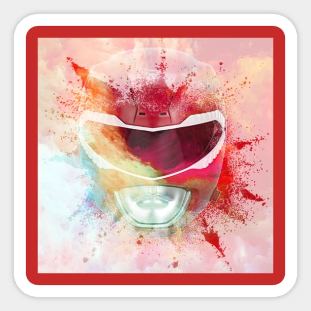 RED RANGER IS THE GOAT MMPR Sticker by TSOL Games